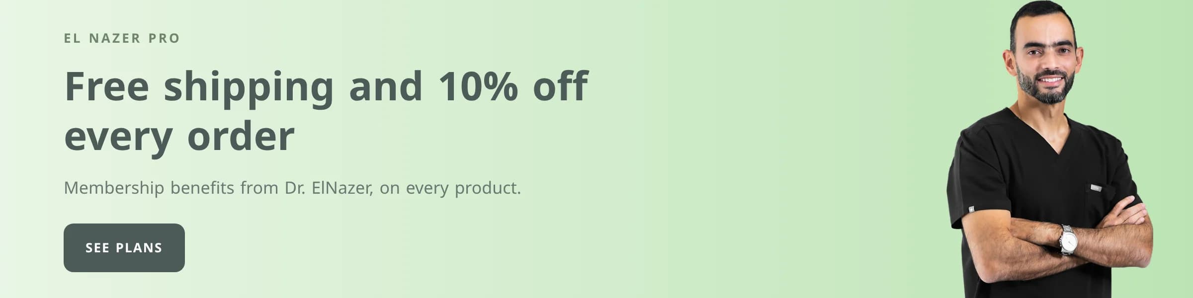 El Nazer Pro: free shipping and 10% off every order