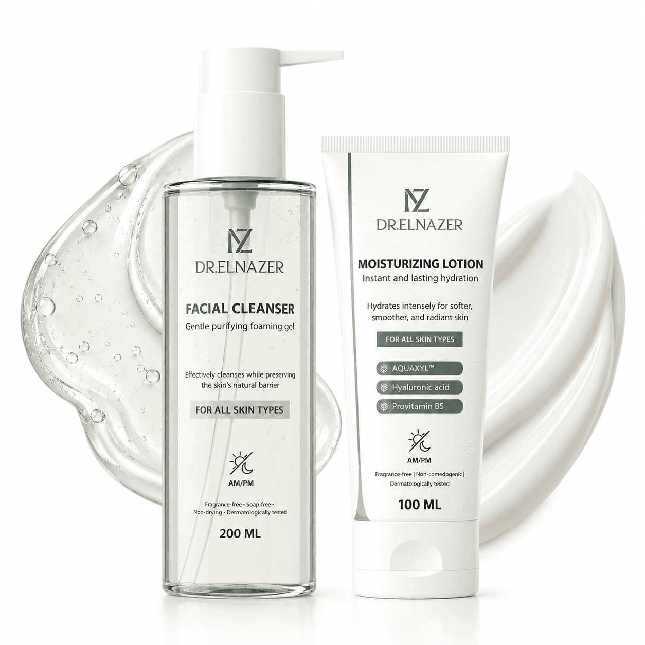 Dr. ElNazer Skincare Duo with Gel and Lotion Textures